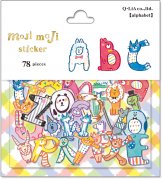 もじもじステッカー　　　　　　　　　　　　　アニマル／アルファベット