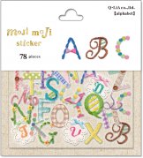 もじもじステッカー　　　　　　　　　　　　　刺繍／アルファベット